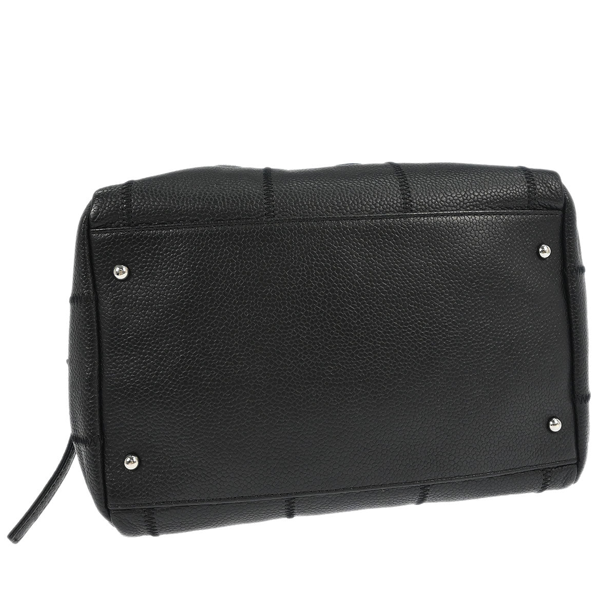 Chanel 2005-2006 Black Caviar Skin Choco Bar Handbag - Image 3