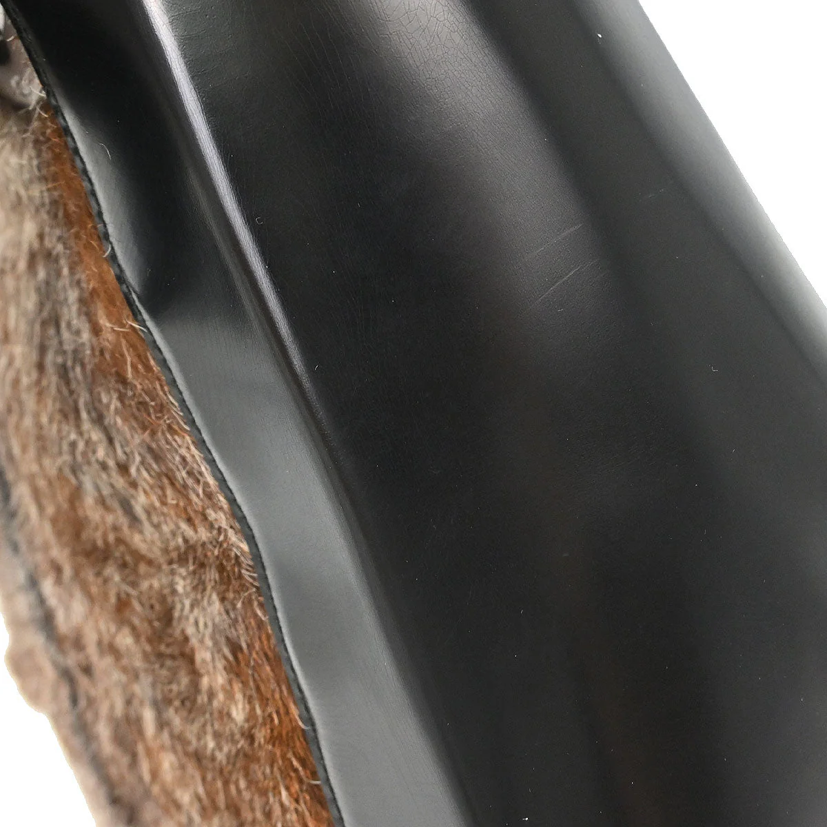 Christian Dior Black Brown Fur Lady Dior Handbag - Image 5