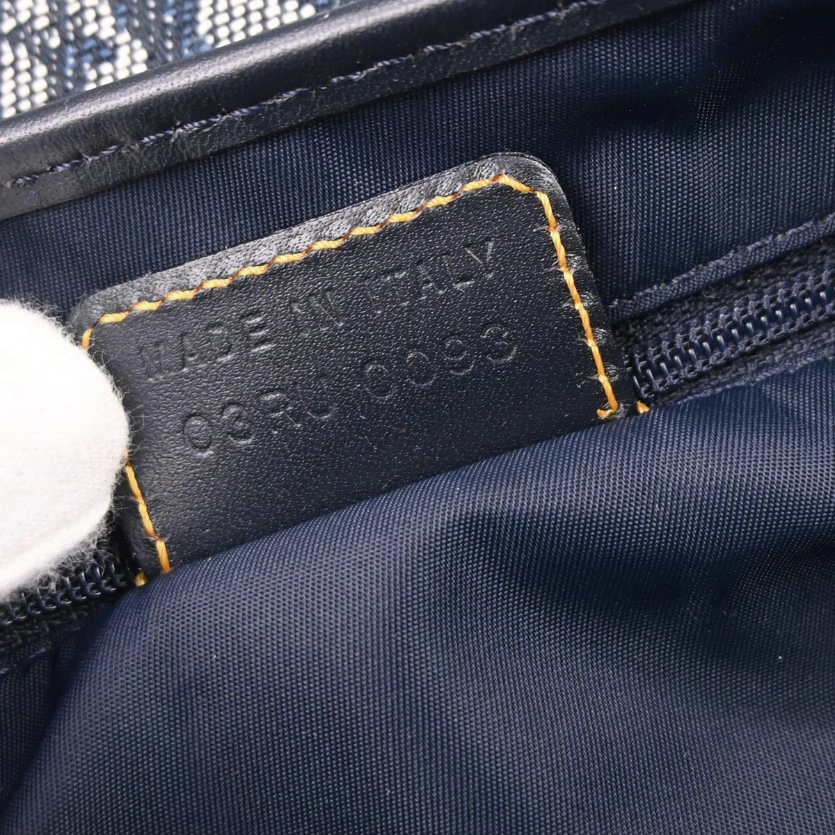 Christian Dior Navy Trotter Double Saddle Handbag - Image 10