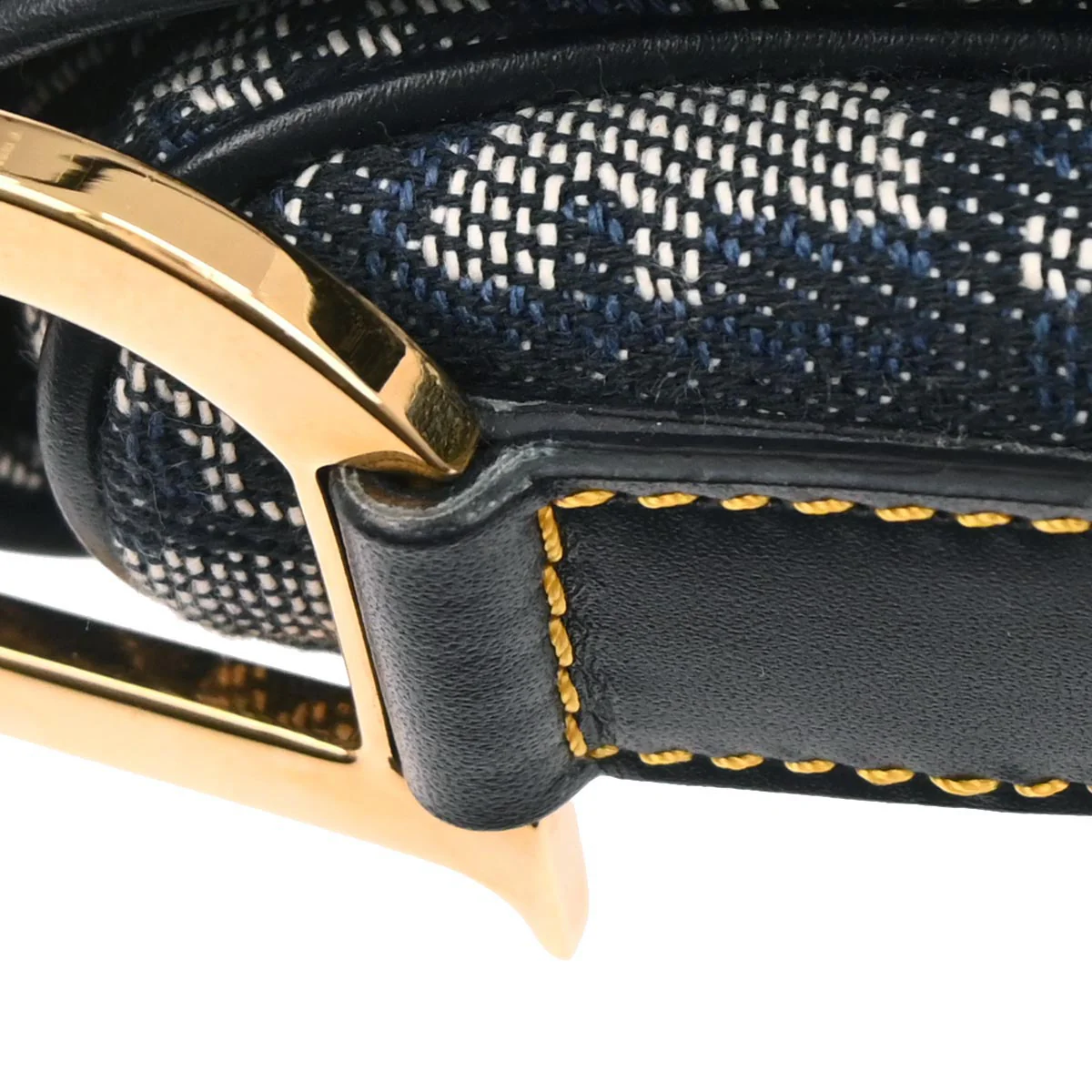 Christian Dior Navy Trotter Double Saddle Handbag - Image 7