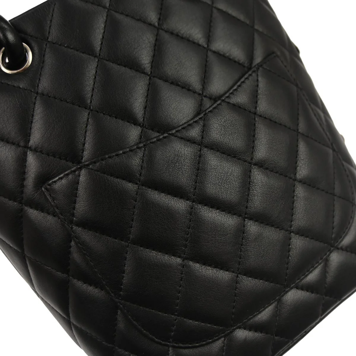 Chanel Black Calfskin Cambon Ligne Tote Handbag - Image 4