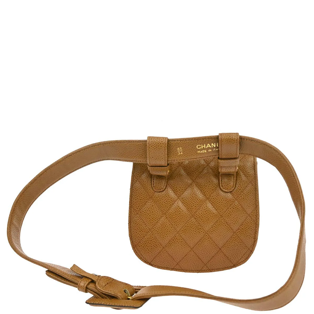 Chanel Brown Caviar Skin Waist Bum Bag #85/34 - Image 2