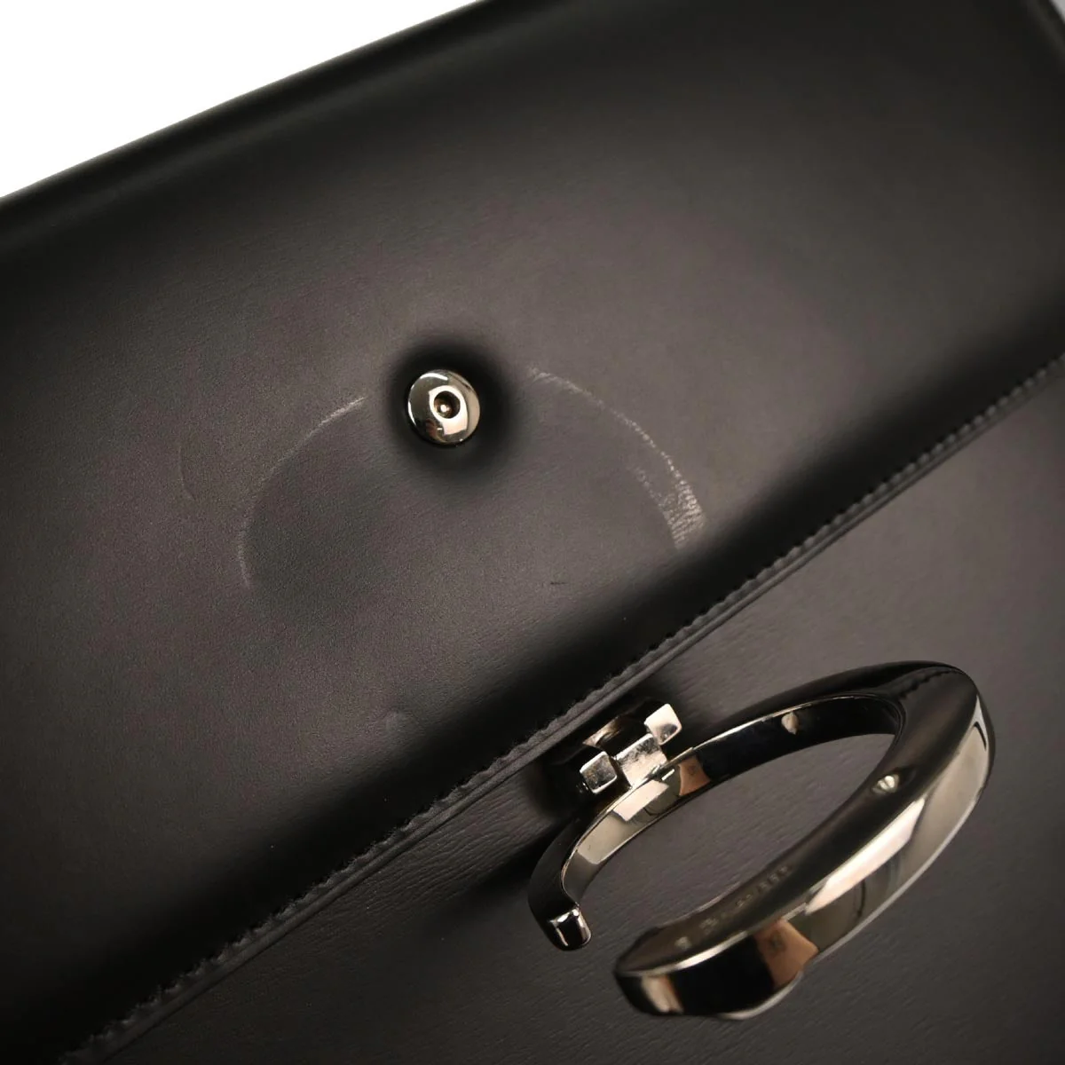Cartier Black Leather Panthere Handbag - Image 6
