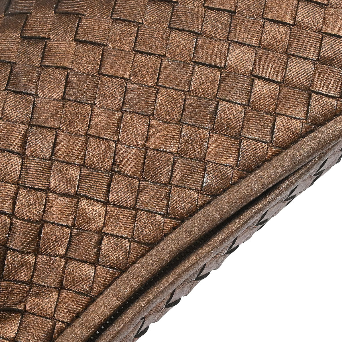 Bottega Veneta Metallic Bronze Lambskin Intrecciato Hobo Handbag - Image 6