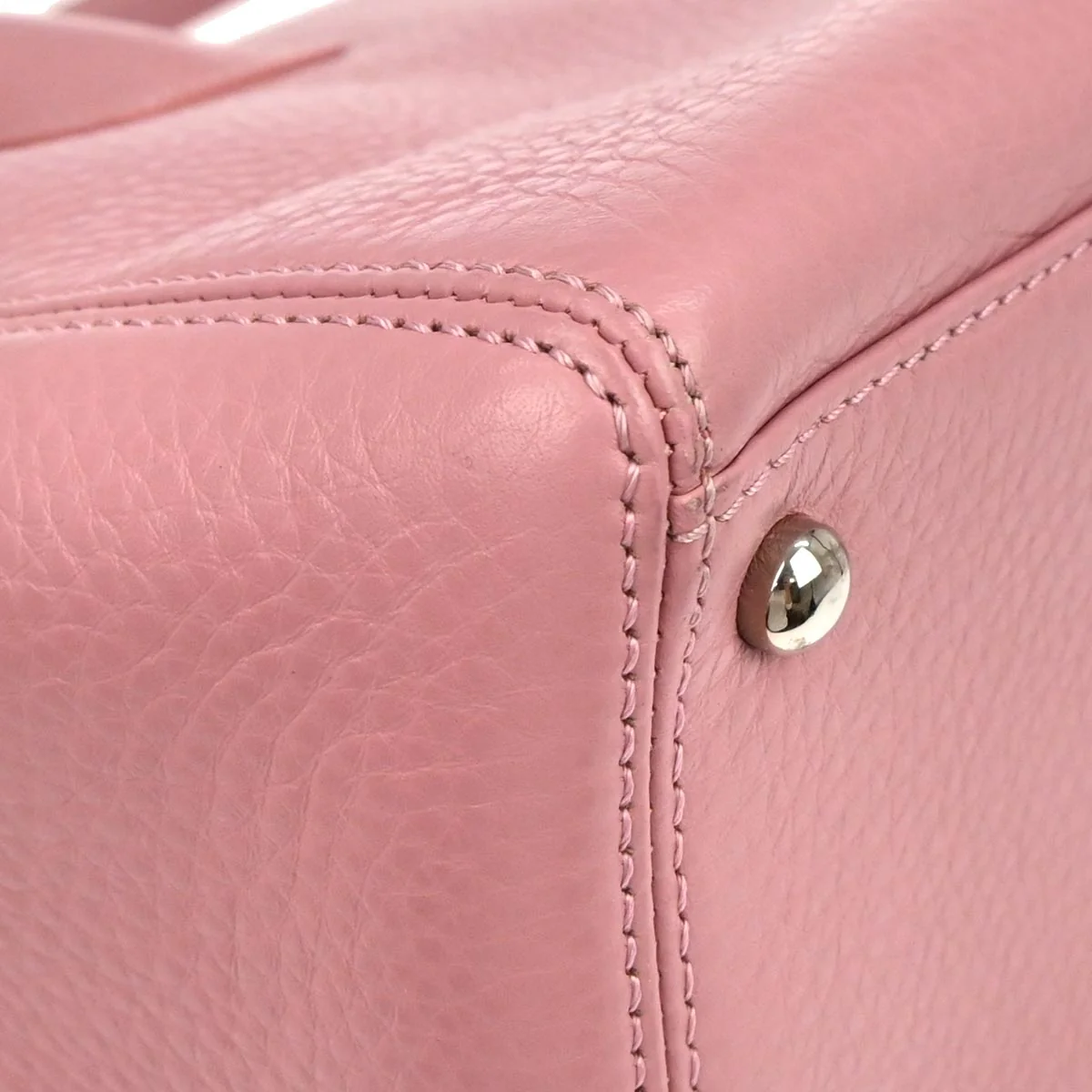 Chanel 2014-2015 Pink Deerskin Executive Cerf Tote Bag - Image 7