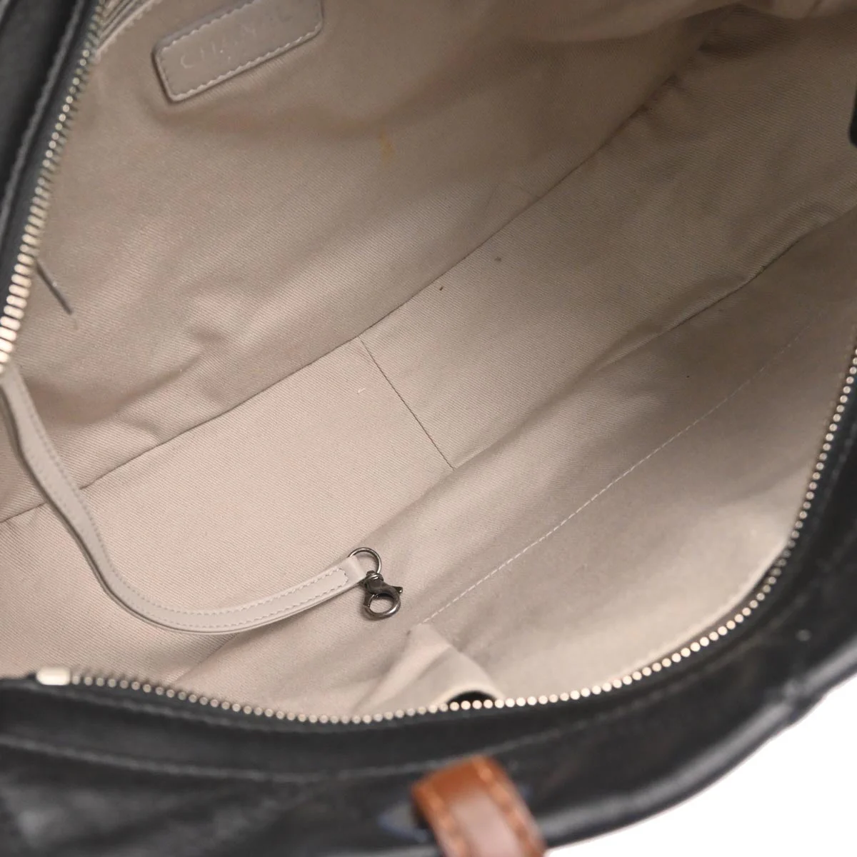 Chanel 2012 Black Lambskin Country Chic Tote Shoulder Handbag - Image 8