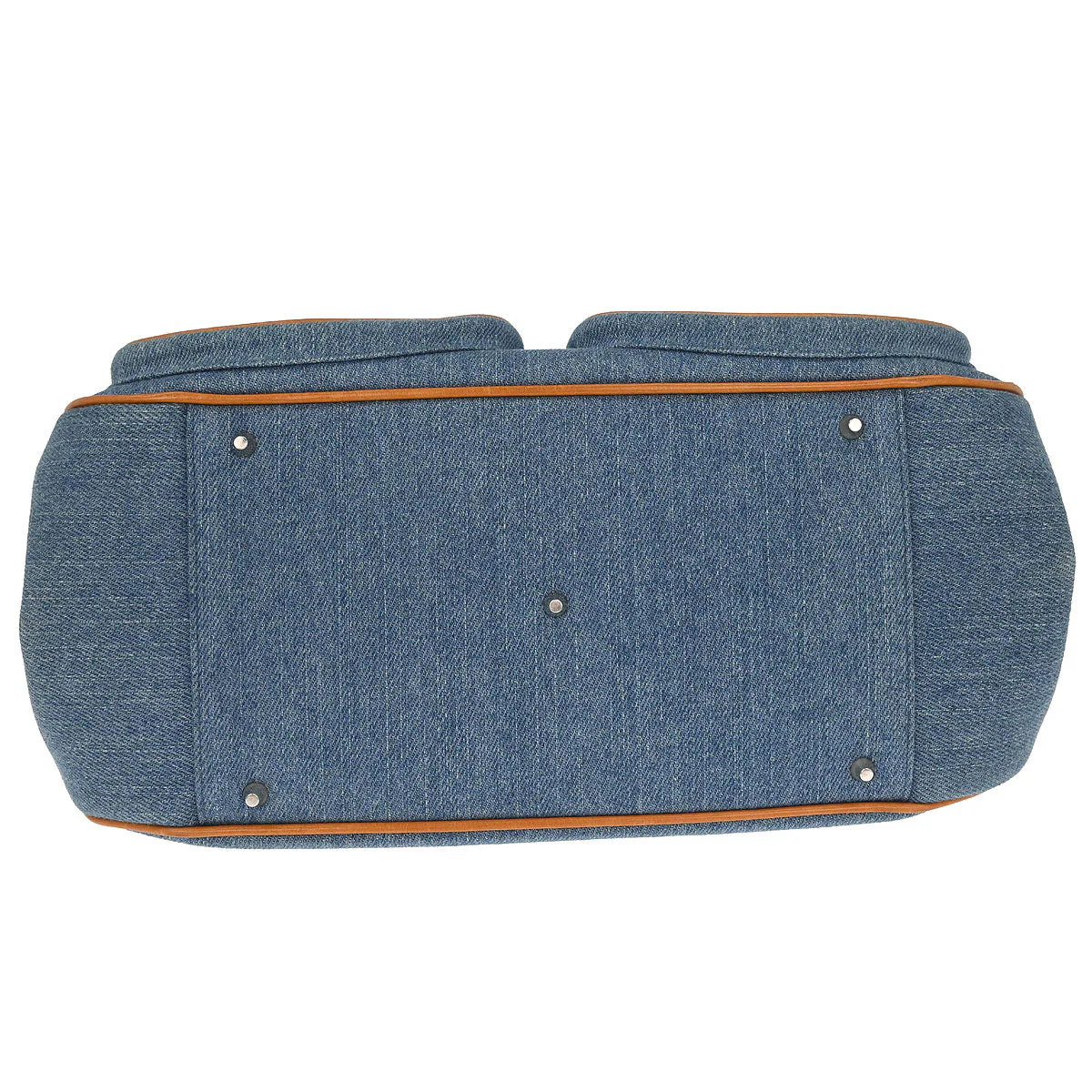 Christian Dior Blue Denim Detective Handbag - Image 3