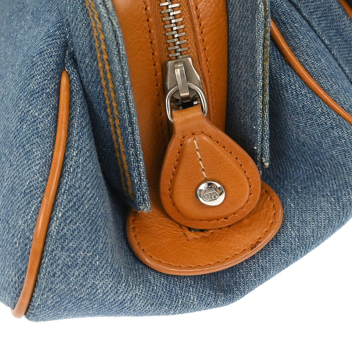 Christian Dior Blue Denim Detective Handbag - Image 6