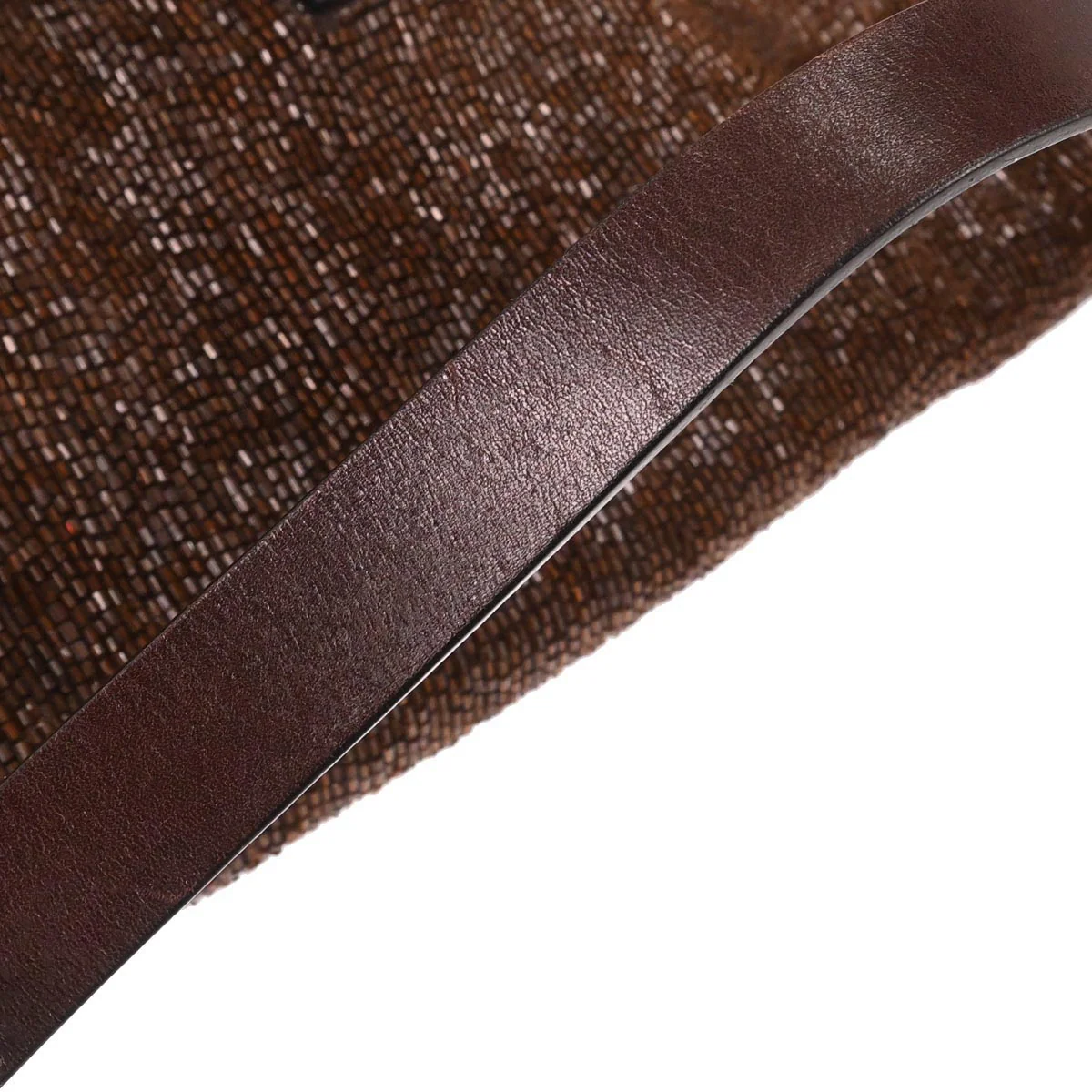 Fendi Brown Beads Mamma Baguette Handbag - Image 3