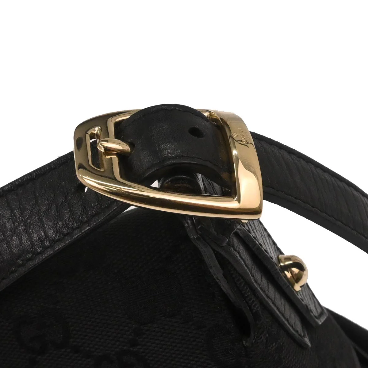Gucci Black GG Horsebit Handbag - Image 3