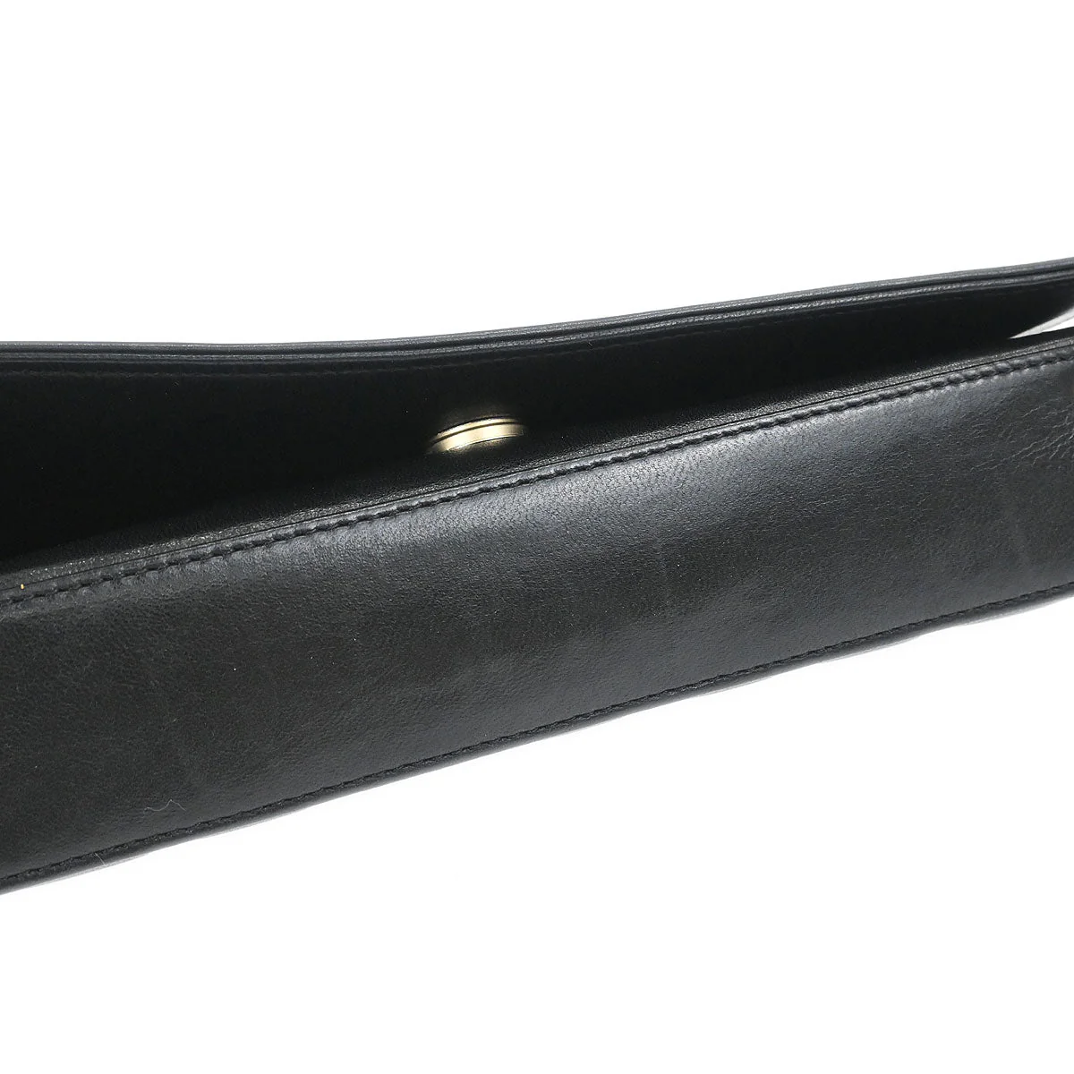 Chanel 2003-2004 Black Lambskin Choco Bar Shoulder Bag - Image 3