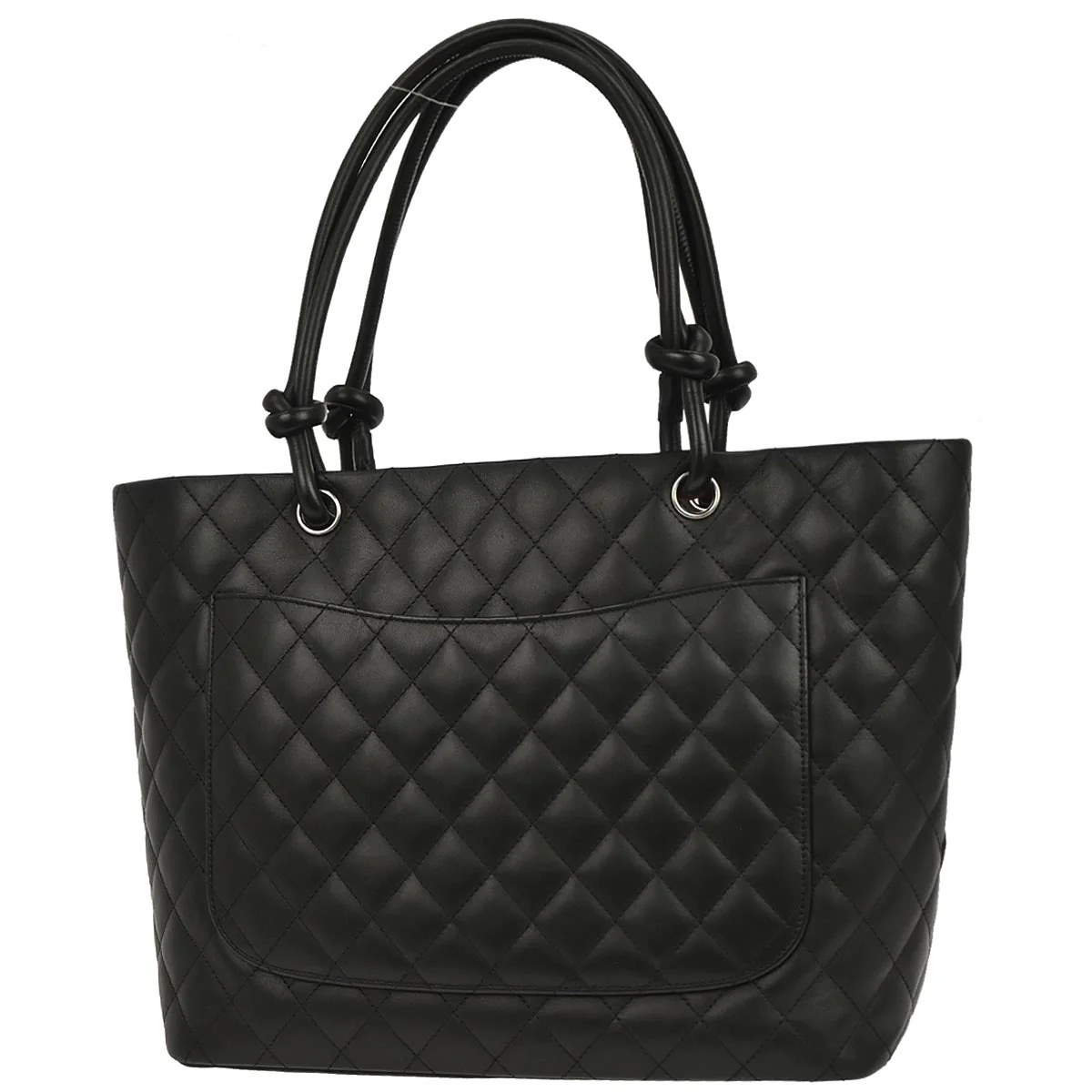 Chanel Black Calfskin Cambon Ligne Tote Handbag - Image 2