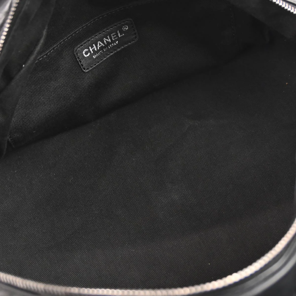 Chanel Black Lambskin Lady Braid Bowler Bag Handbag - Image 5