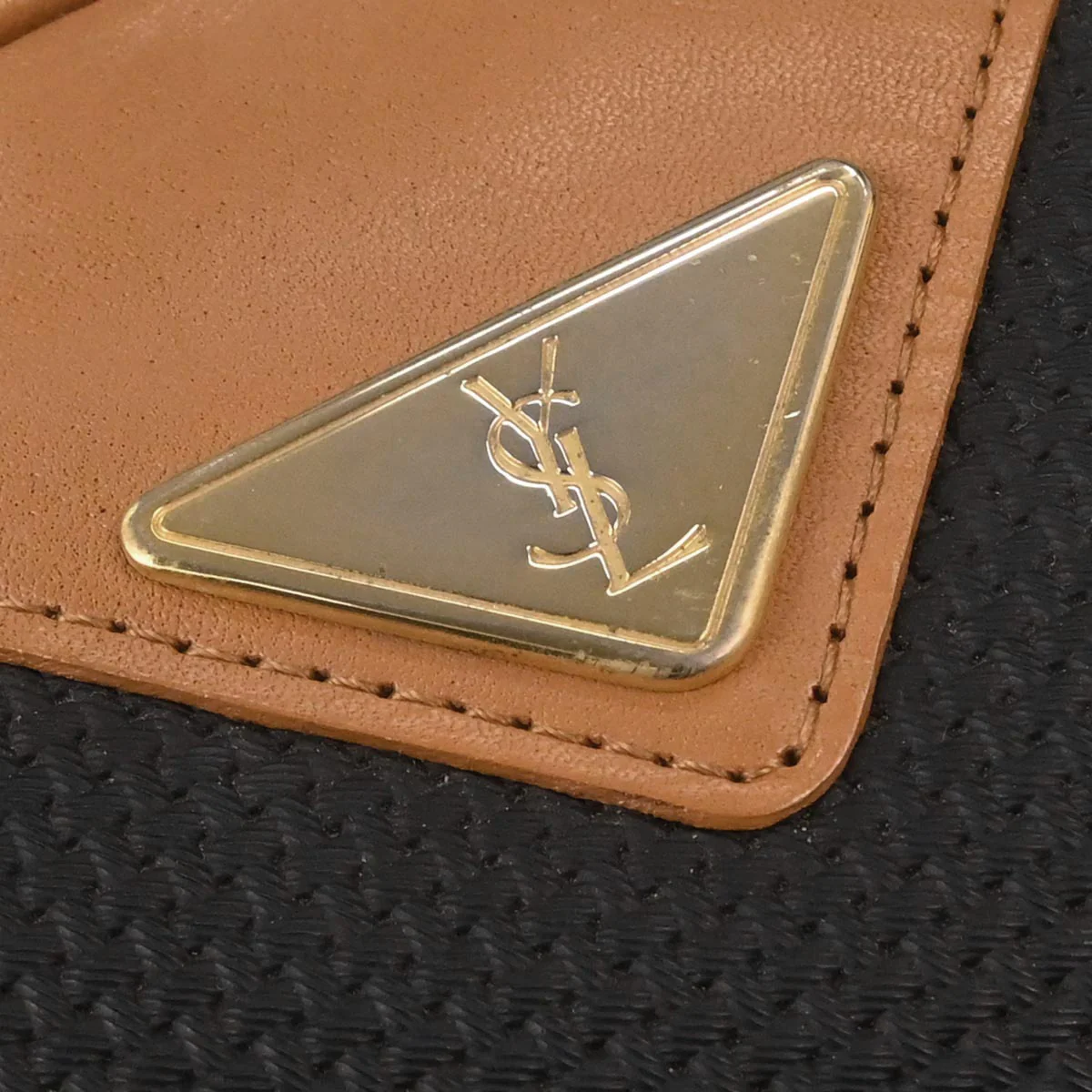 Yves Saint Laurent Black Leather Duffle Handbag - Image 6