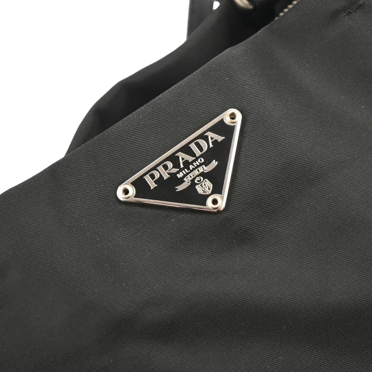 Prada Black Nylon Tote Handbag - Image 4
