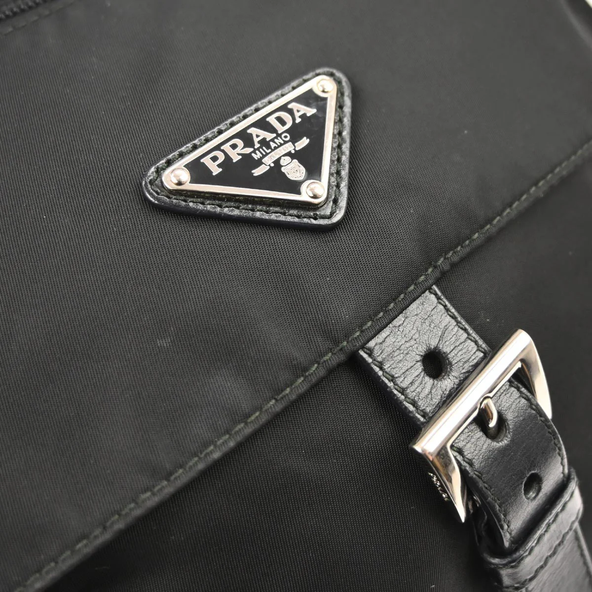Prada Black Nylon Shoulder Bag - Image 5