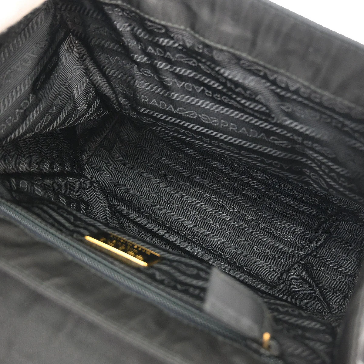 Prada Black Nylon Handbag - Image 7