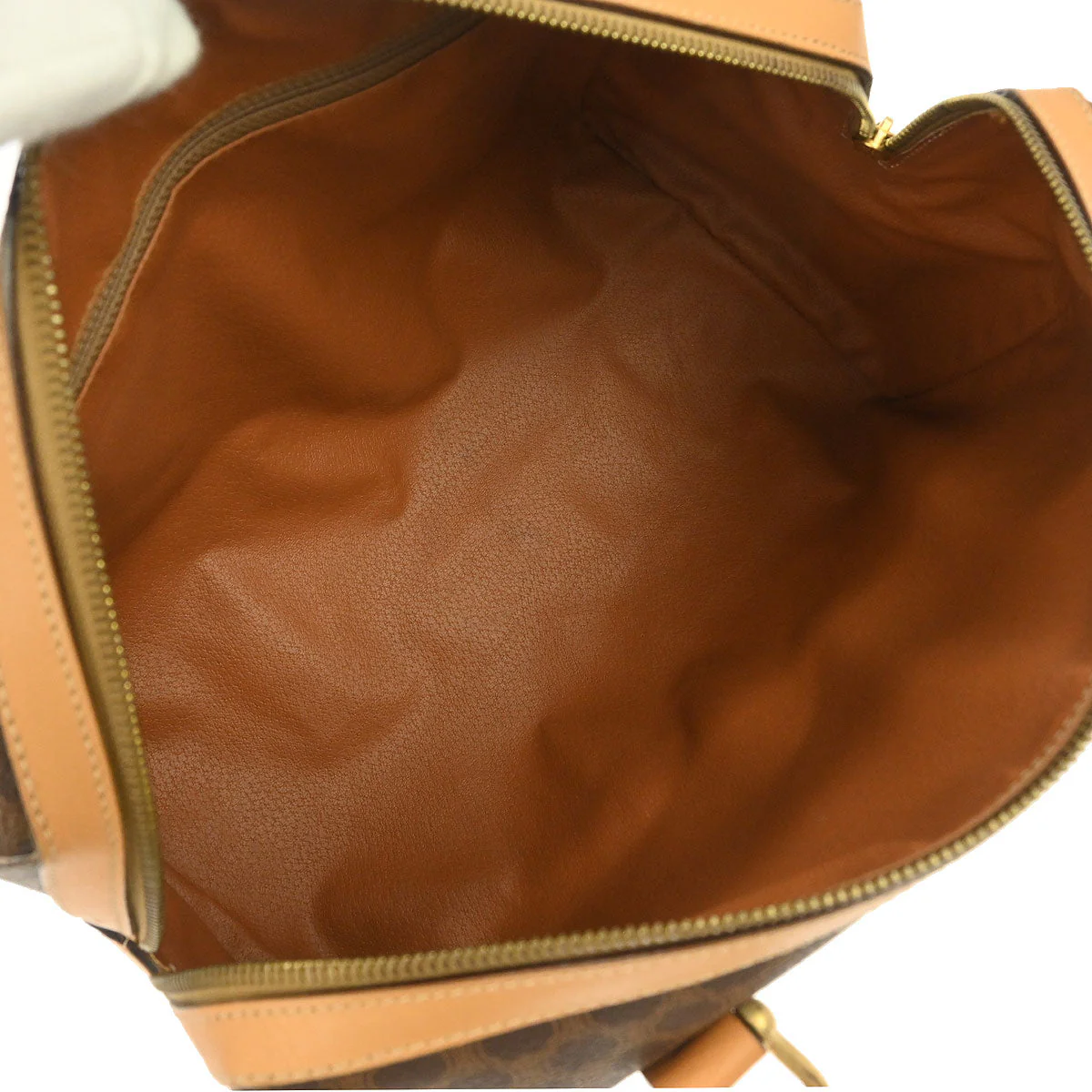 Celine Brown Macadam Handbag - Image 9