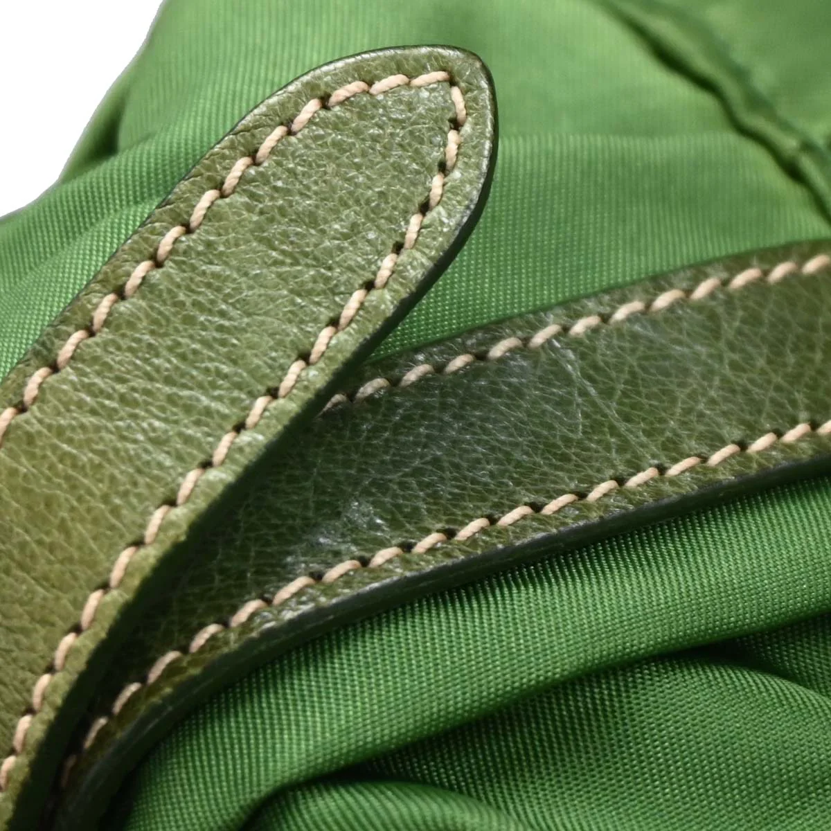 Prada Green Nylon 2way Shoulder Handbag - Image 12