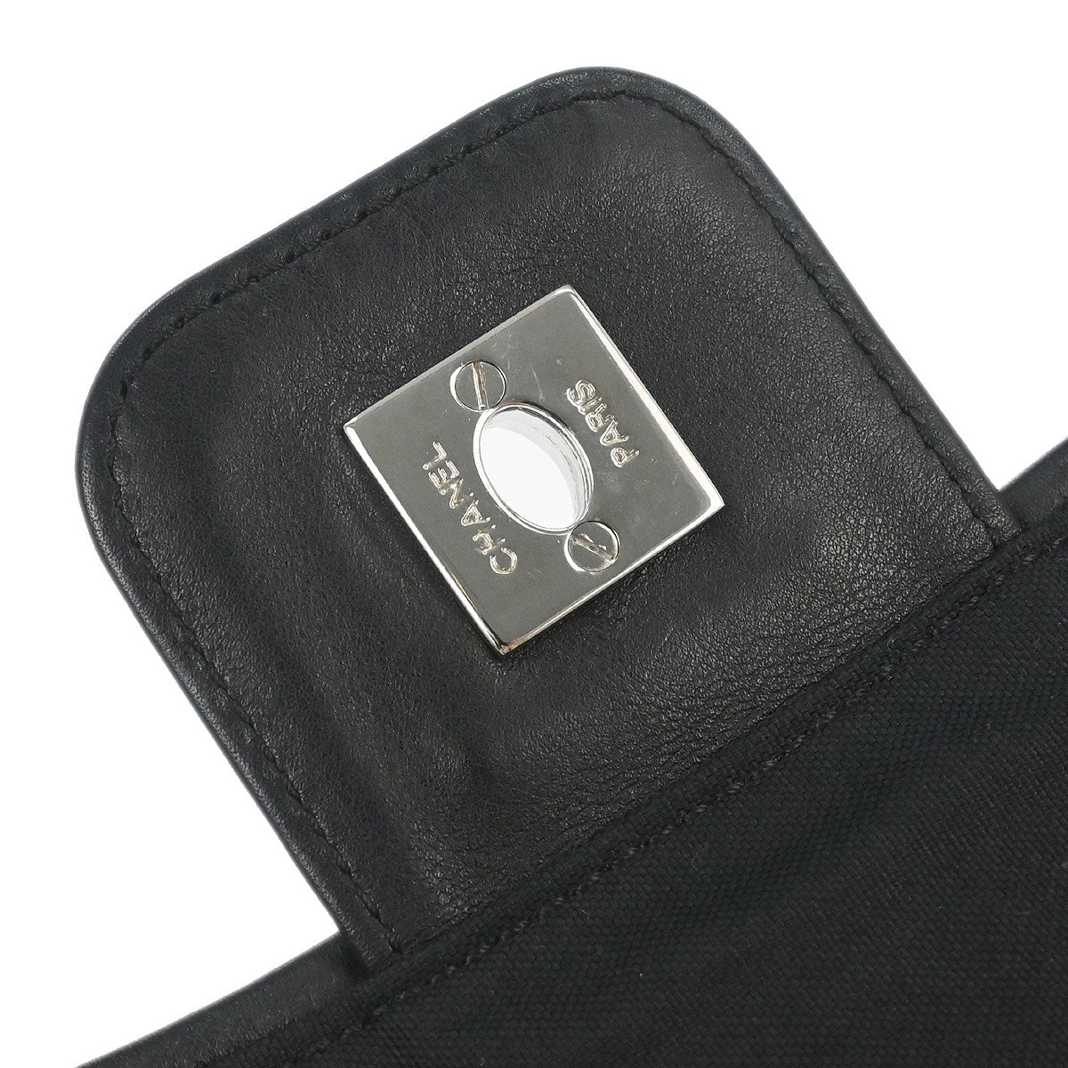 Chanel 2005-2006 Black Pony Hair Canvas Sport Line Flap Chain Shoulder Bag - Image 7