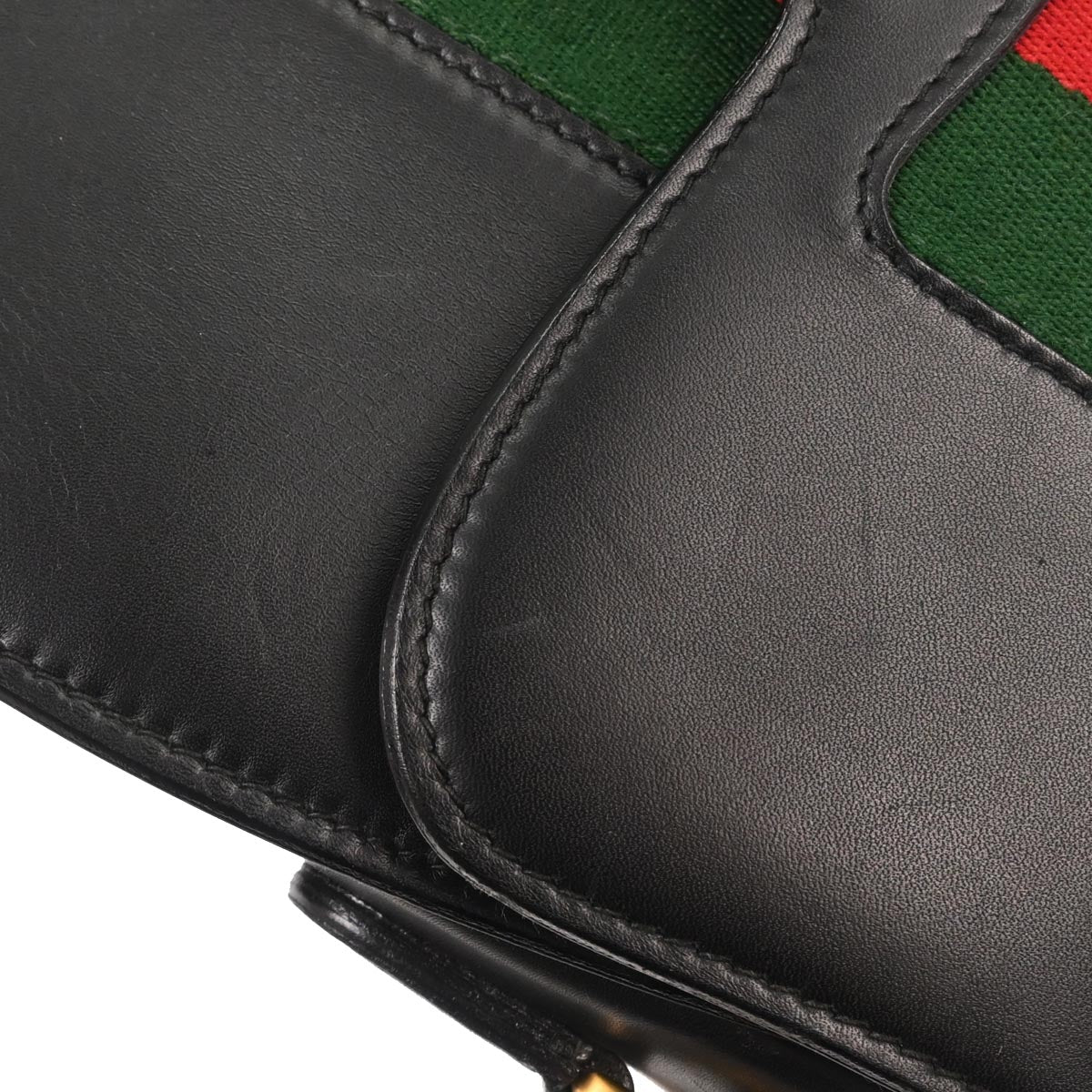 Gucci Black Leather Sherry Shoulder Bag - Image 7