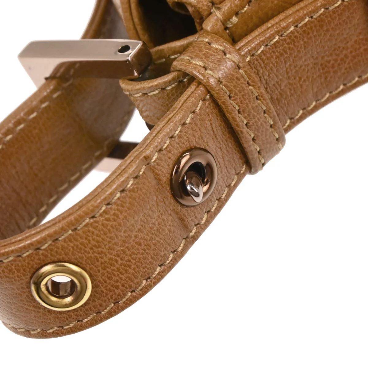 Fendi Brown Leather Handbag - Image 3