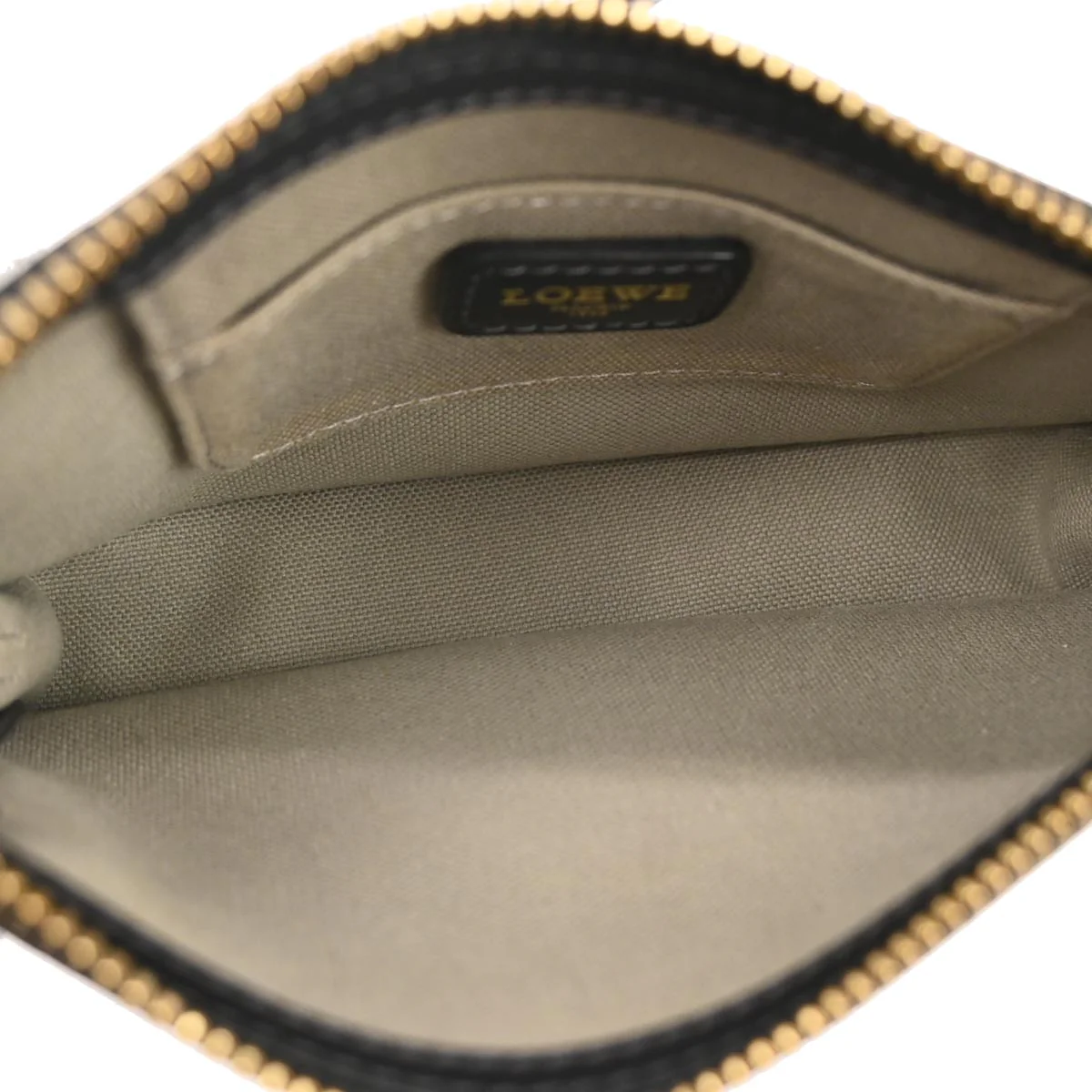 Loewe Gray Canvas Anagram Accessory Pouch Handbag - Image 8