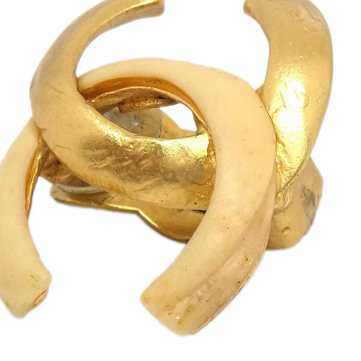 Chanel CC Clip-On Earrings Gold 00T - Image 2