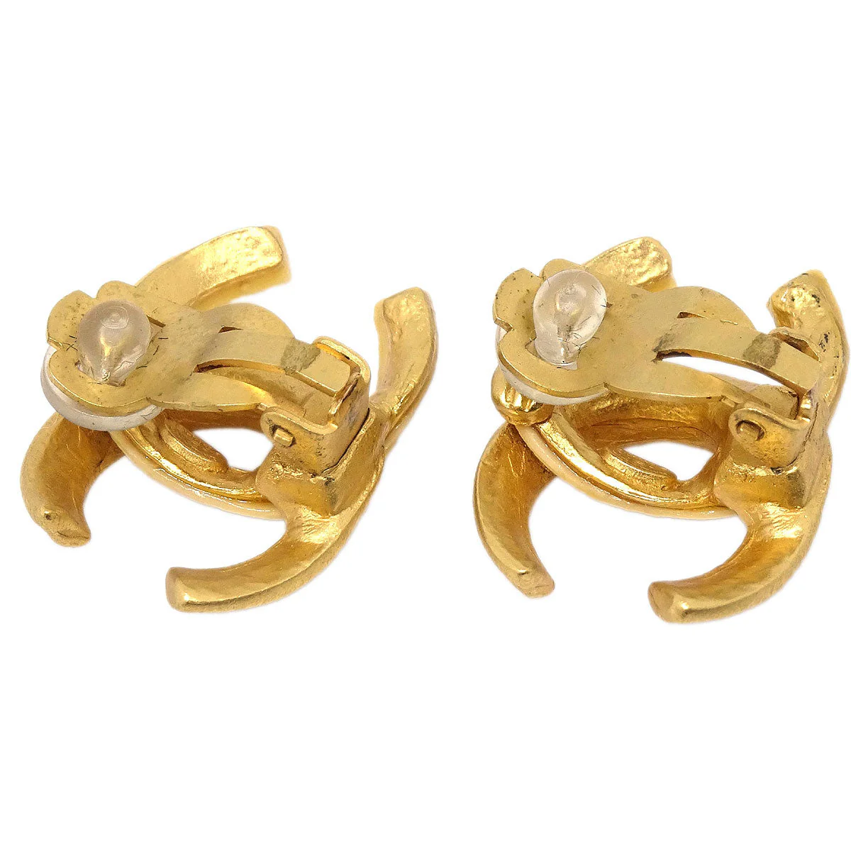 Chanel CC Clip-On Earrings Gold 00T - Image 3