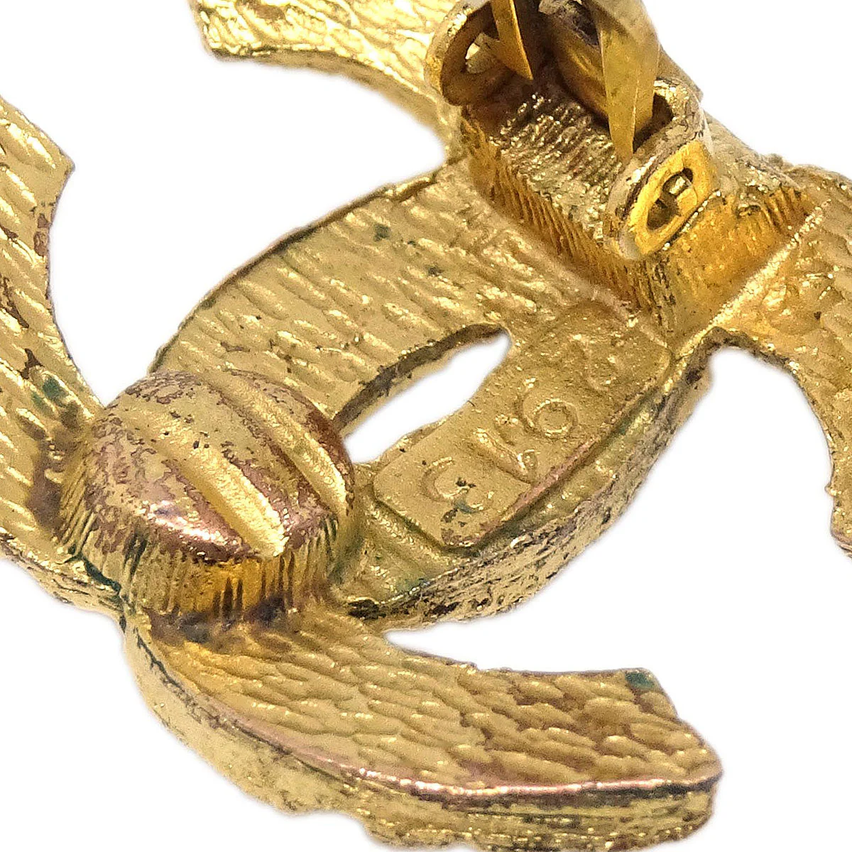 Chanel Gold CC Clip-On Earrings 2913 - Image 3