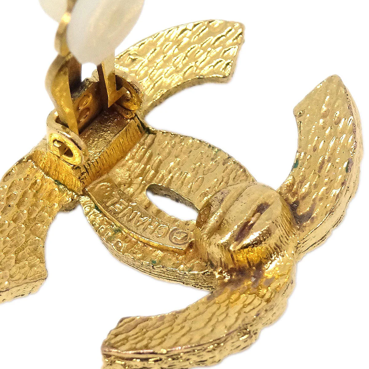 Chanel Gold CC Clip-On Earrings 2913 - Image 4