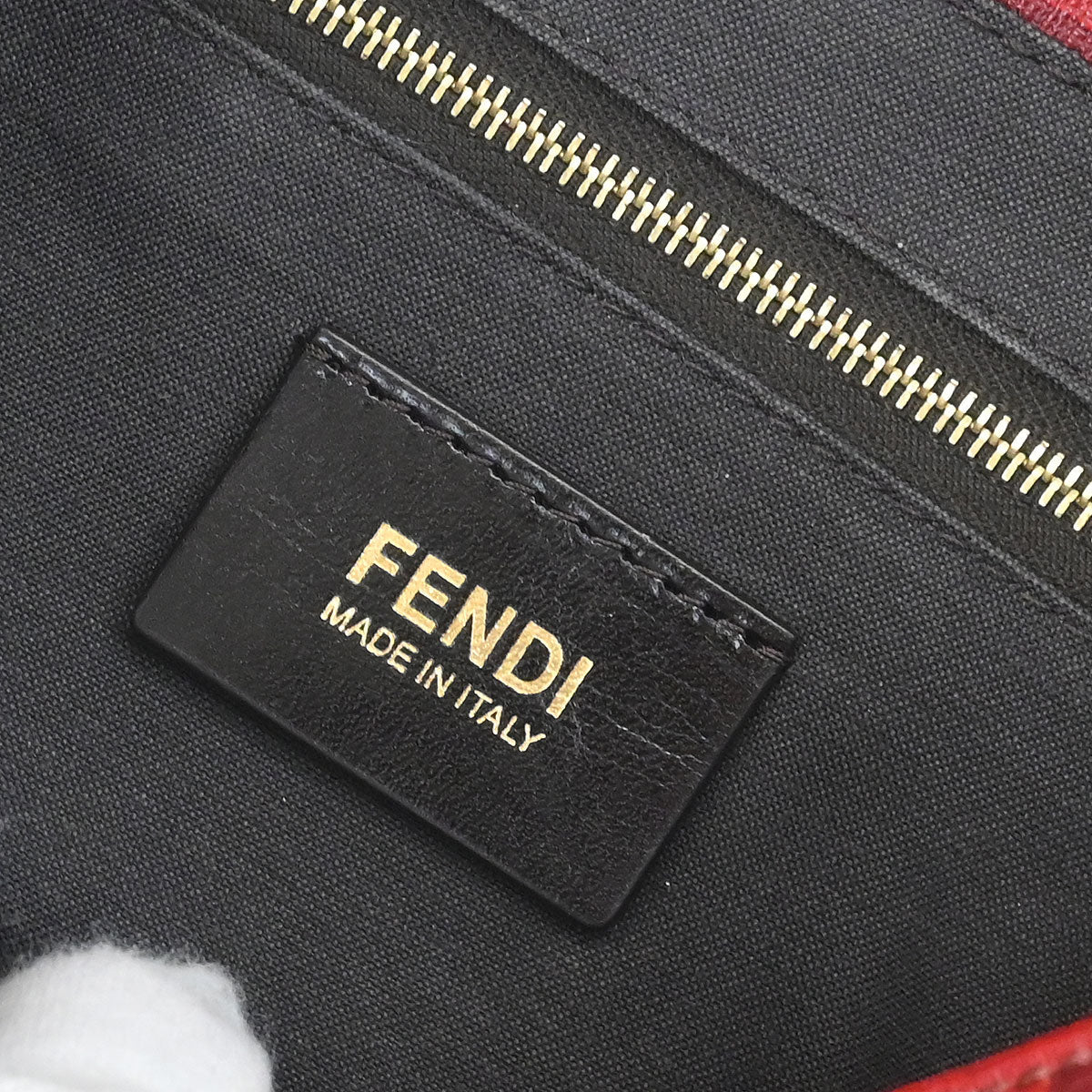 Fendi Red PVC Zucchino Mamma Baguette Handbag - Image 8