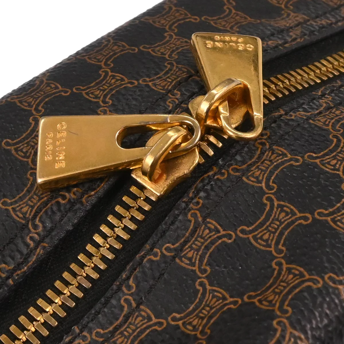 Celine Black Macadam Handbag - Image 7