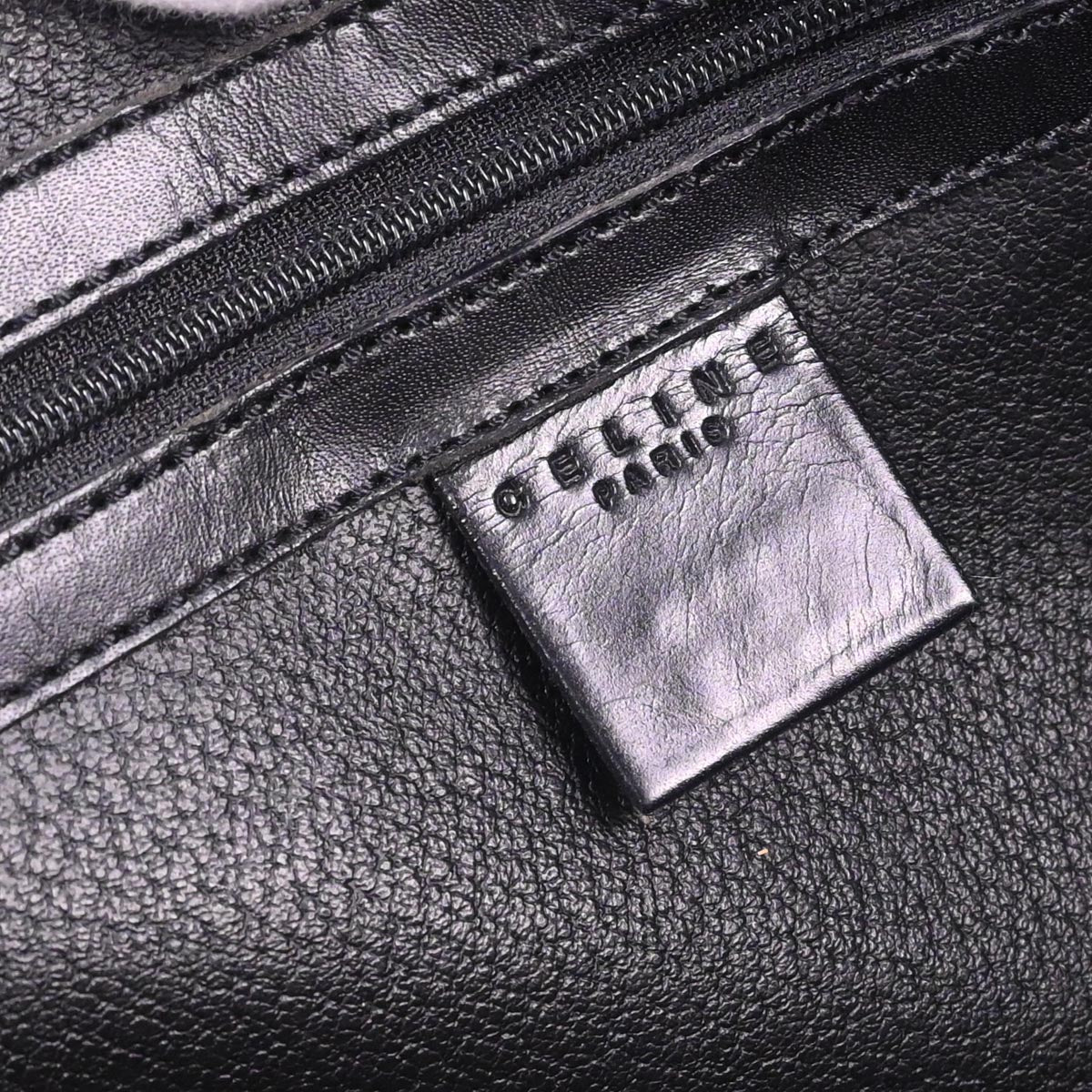 Celine Black Macadam Handbag - Image 9