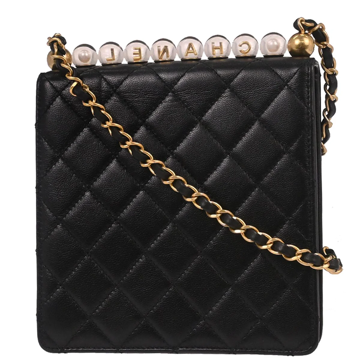 Chanel 2019 Black Lambskin Shoulder Bag - Image 2