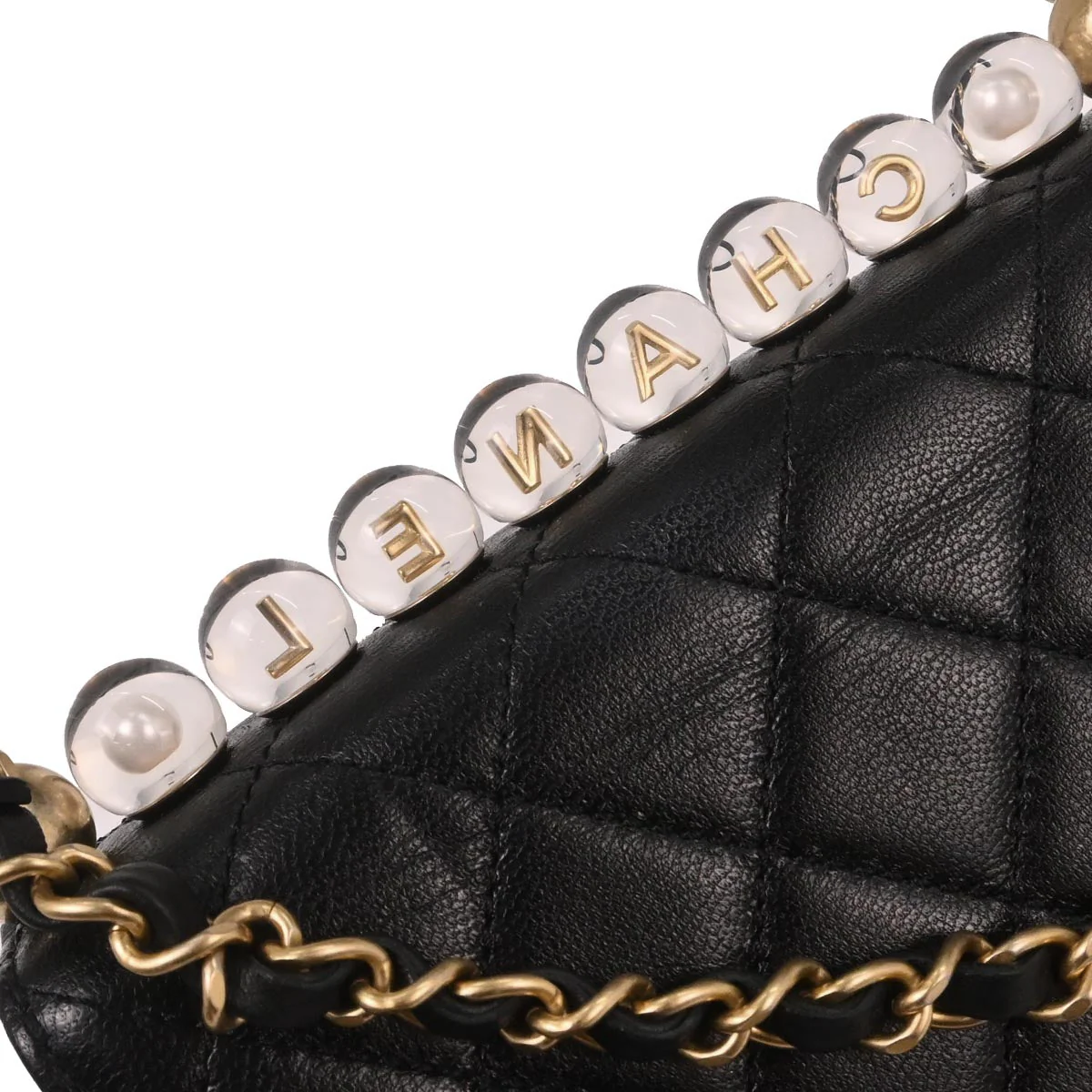 Chanel 2019 Black Lambskin Shoulder Bag - Image 5