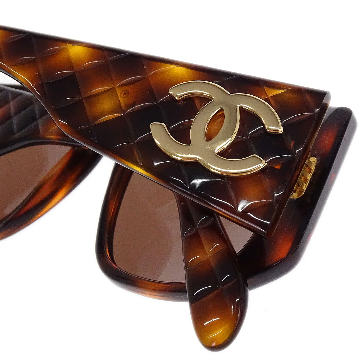 Chanel Sunglasses Eyewear Brown Small Good - Image 6