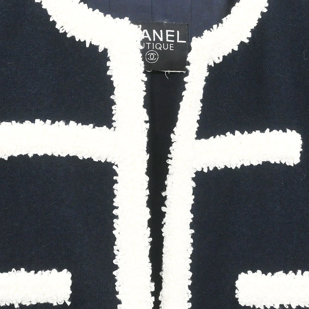 Chanel Setup Suit Jacket Skirt Navy - Image 5