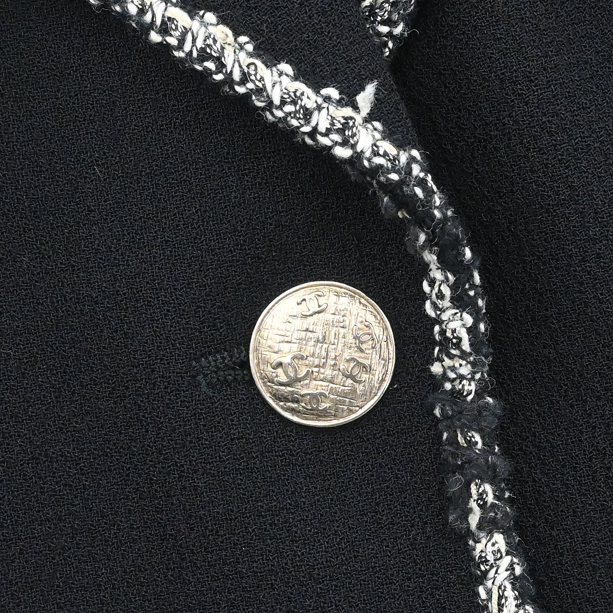 Chanel 2005 Emblem Single Breasted Jacket Black #38 - Image 5