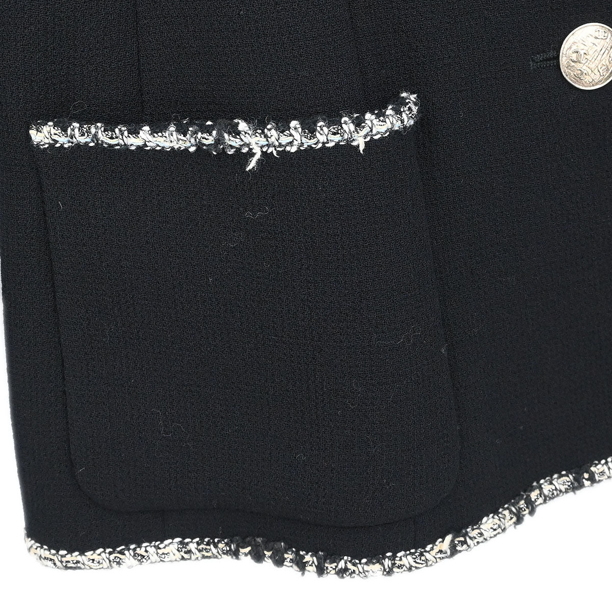 Chanel 2005 Emblem Single Breasted Jacket Black #38 - Image 6