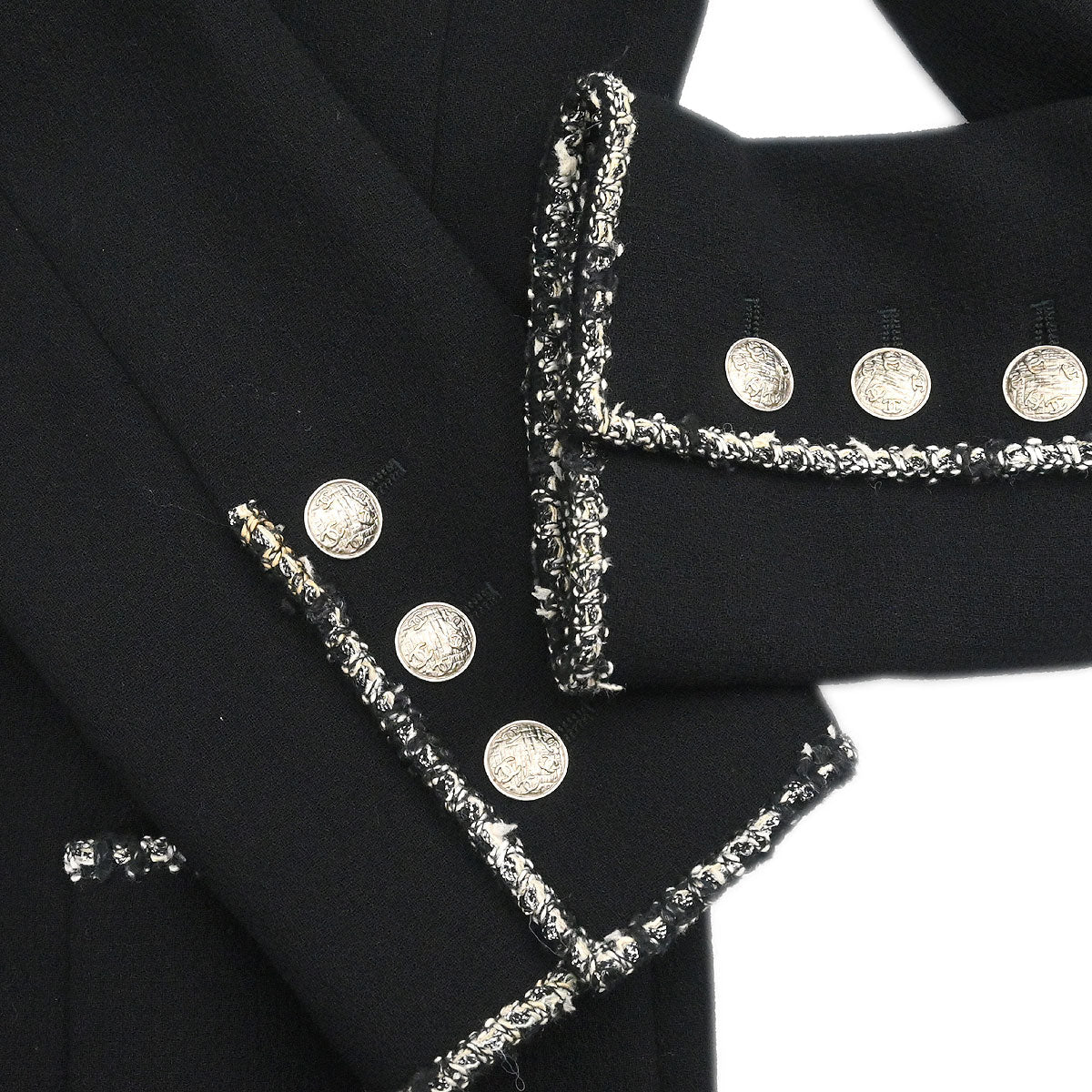 Chanel 2005 Emblem Single Breasted Jacket Black #38 - Image 7