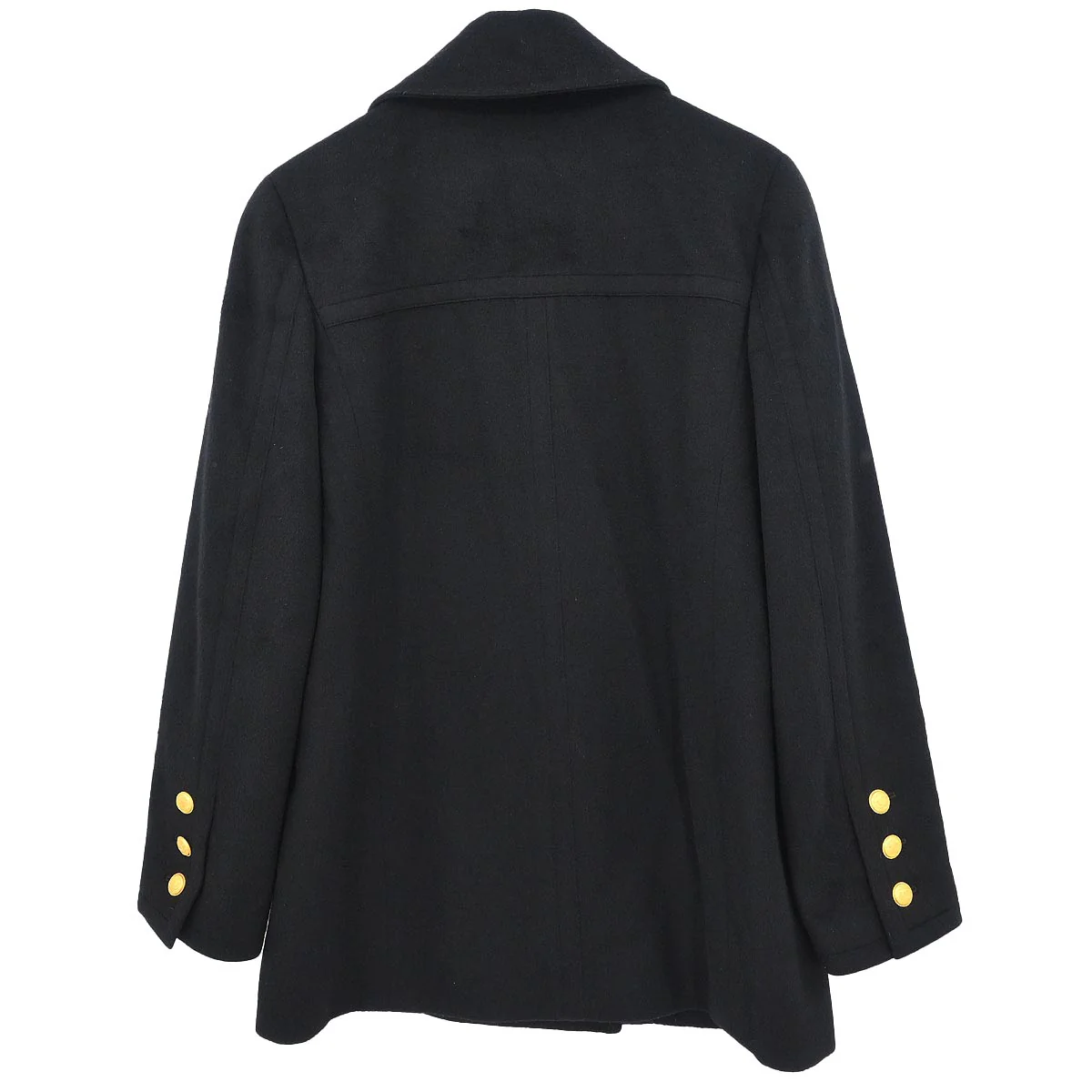 Chanel 1996 Double Breasted Jacket Black #38 - Image 2
