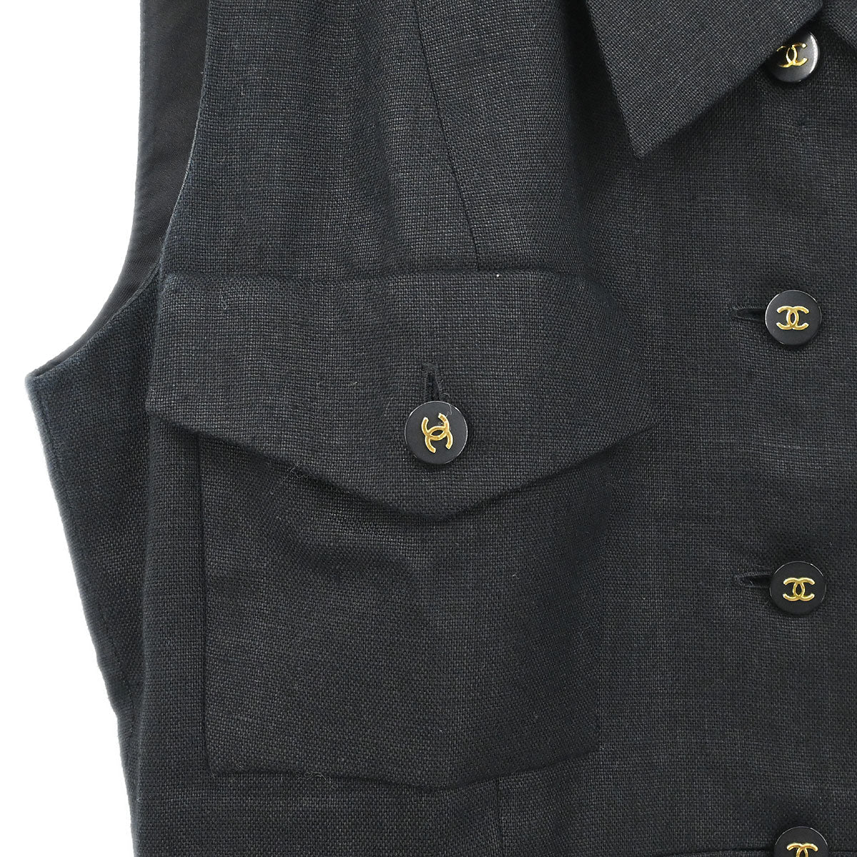 Chanel 1995 Sleeveless Dress Black #38 - Image 3