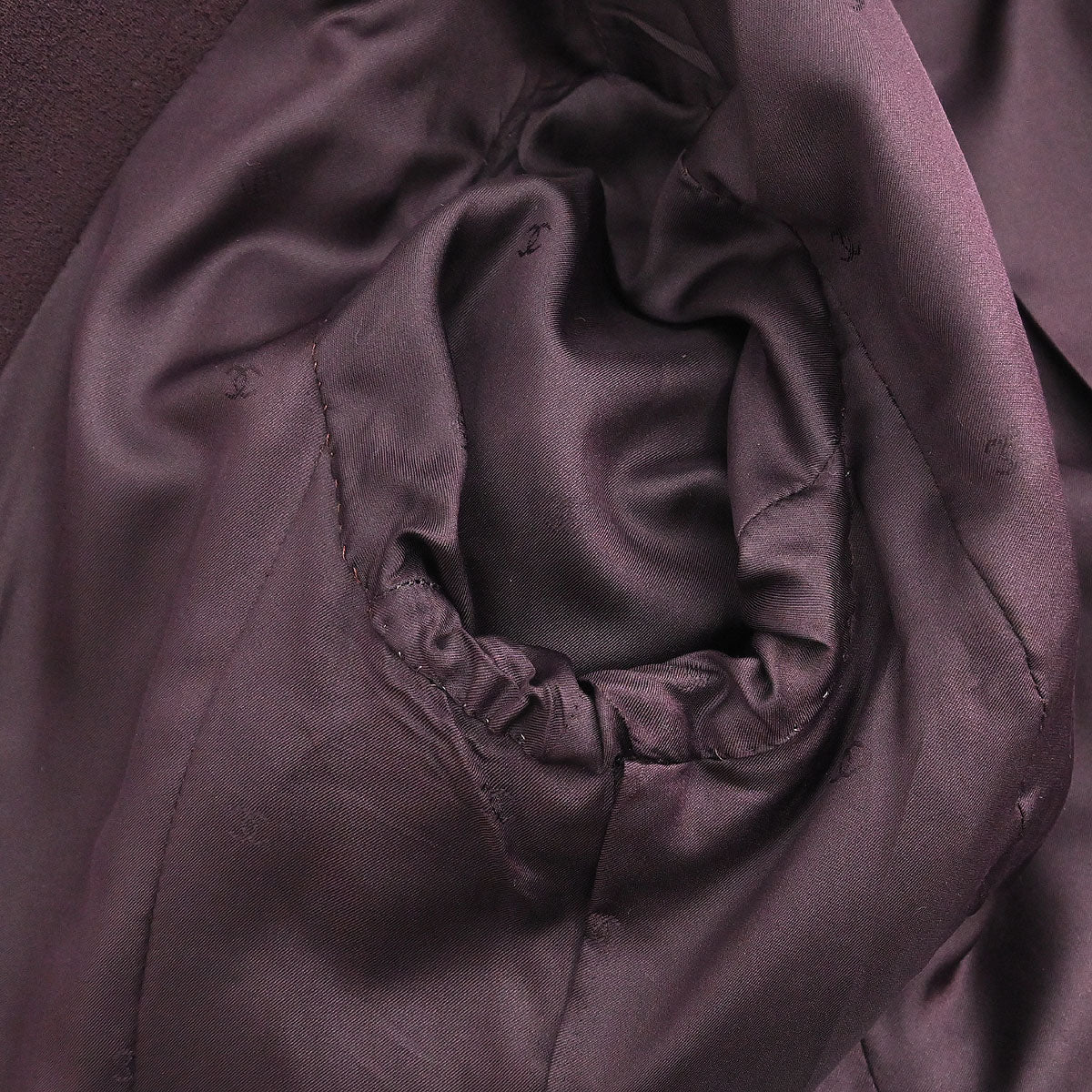 Chanel 1995 Single Breasted Jacket Bordeaux #40 - Image 7