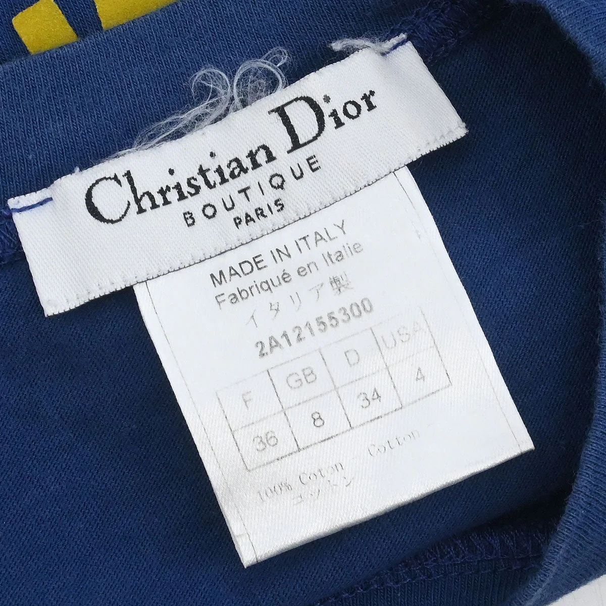 Christian 2002 Dior Sleeveless Tank Top Blue #36 - Image 11