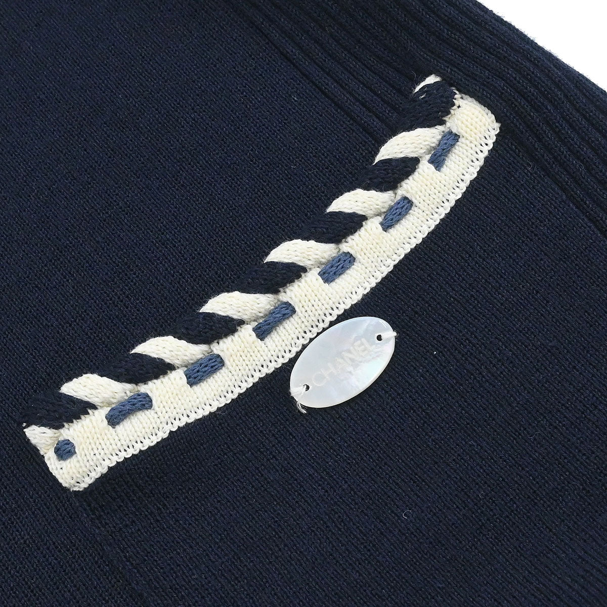 Chanel 2006 Zip Up Top Navy #36 - Image 6