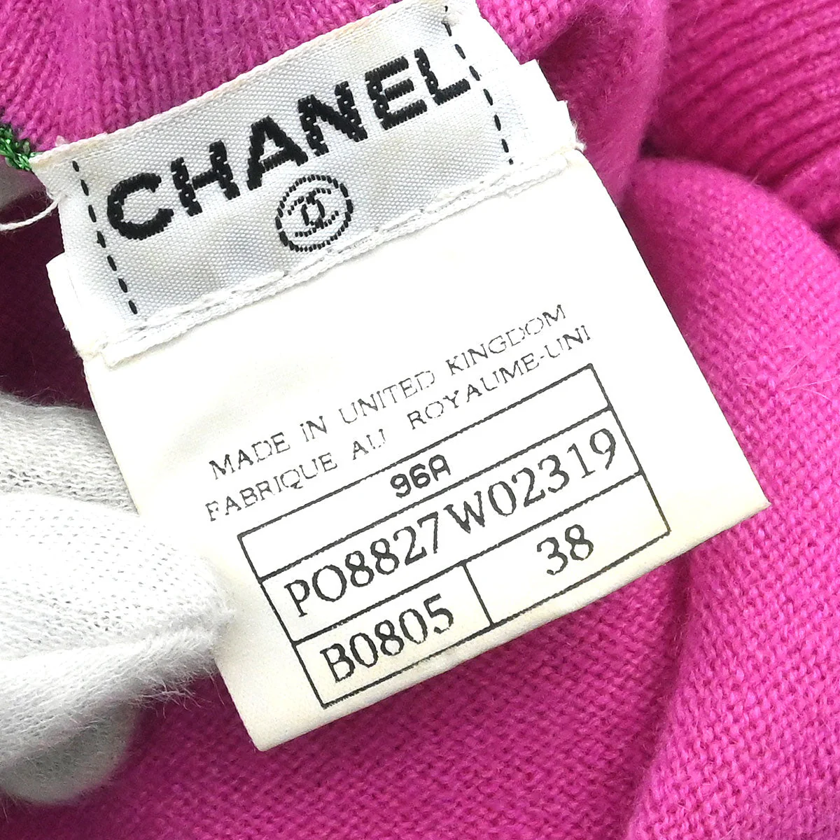 Chanel 1996 Short Sleeve Sweater Top Pink #38 - Image 10