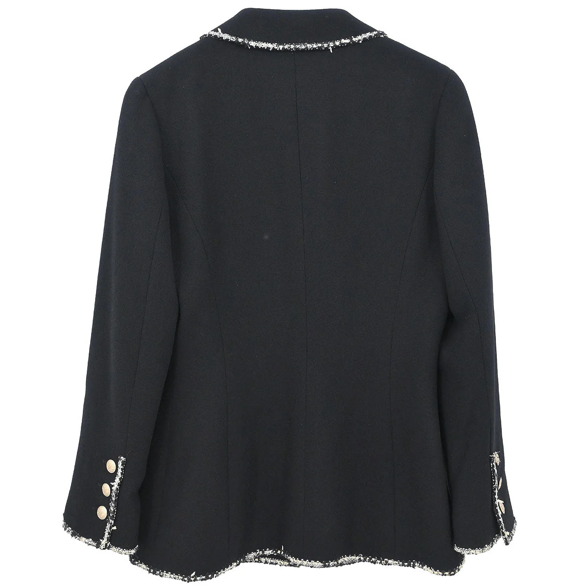Chanel 2005 Emblem Single Breasted Jacket Black  #38 - Image 2