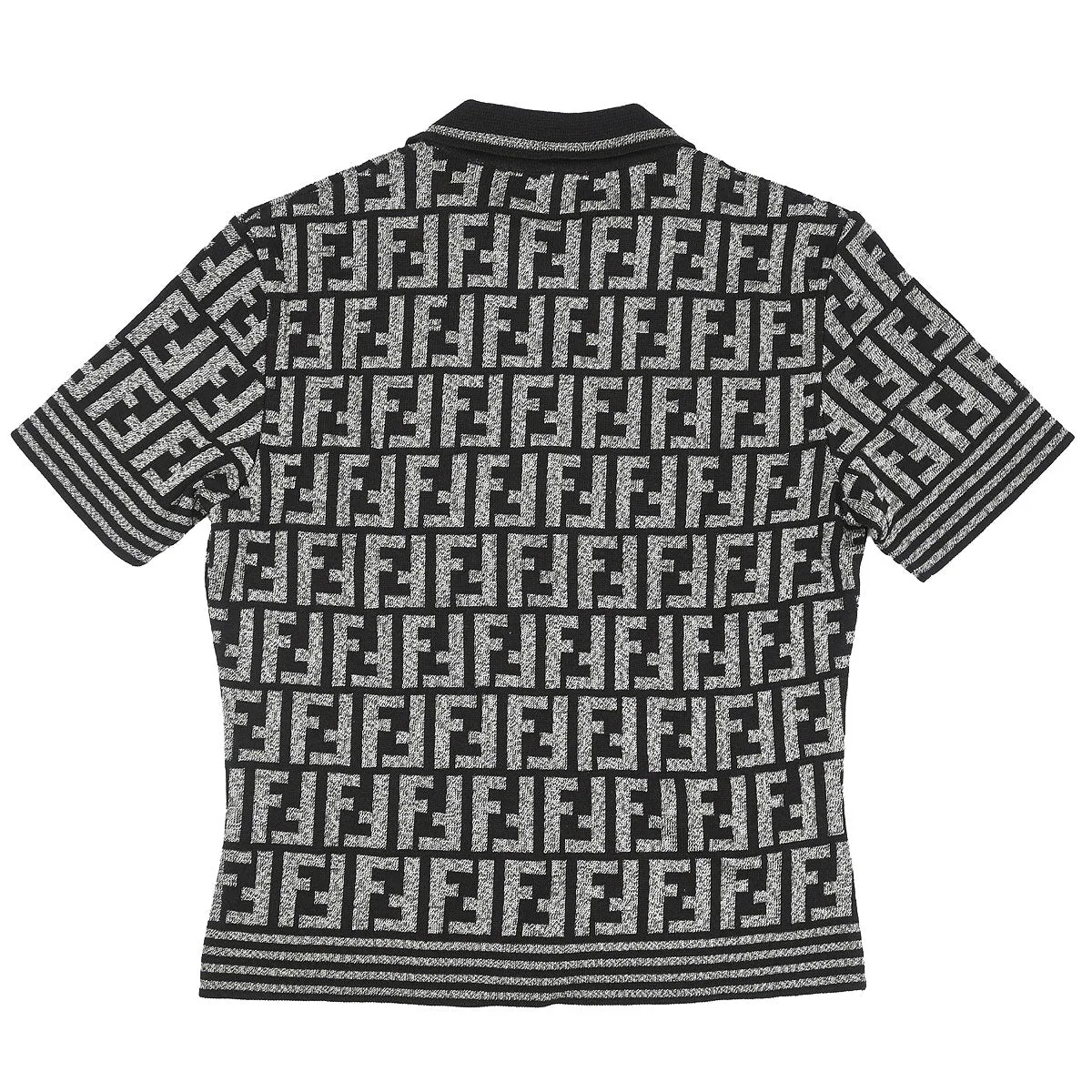 Fendi Top Polo Shirt Zucca Dark Brown - Image 2