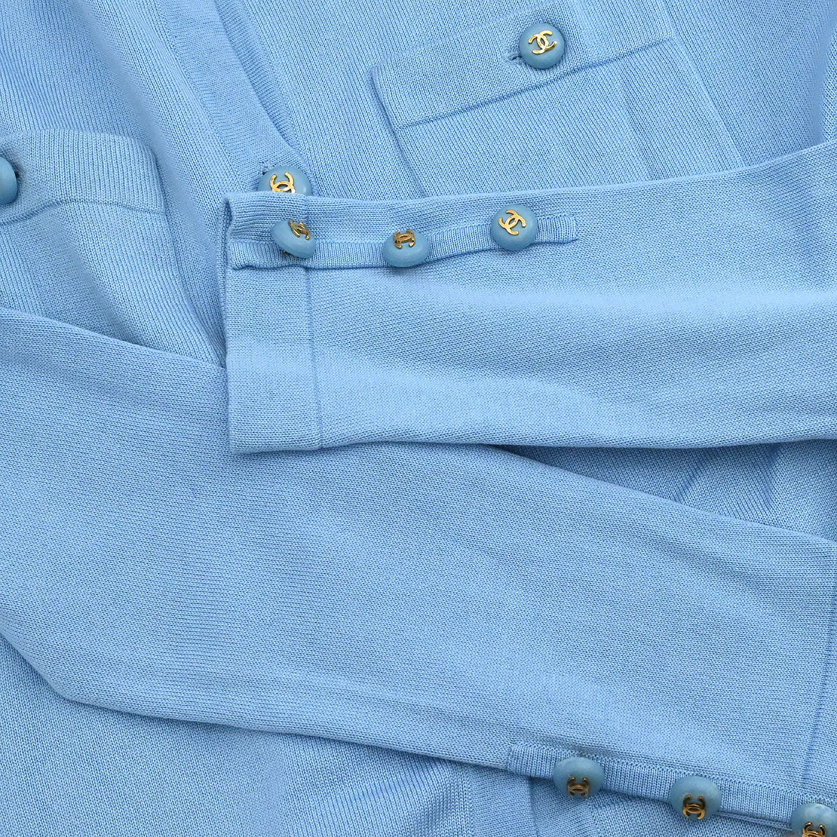Chanel 1993 Cardigan Light Blue #38 - Image 5